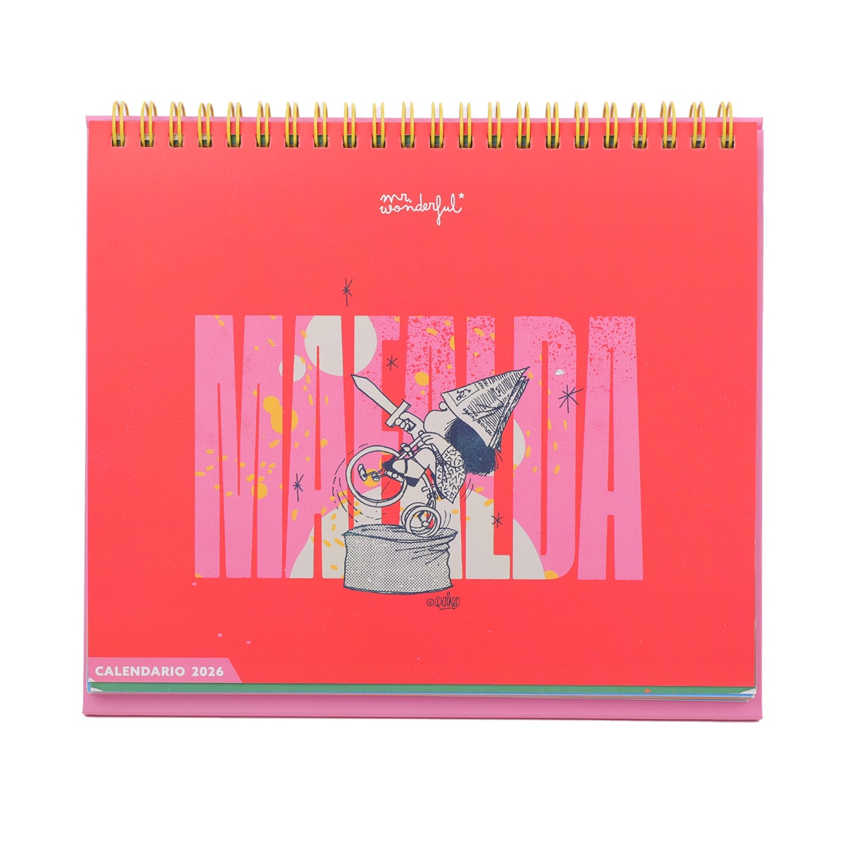 Calendario de sobremesa 2026 Mr Wonderful: Mafalda