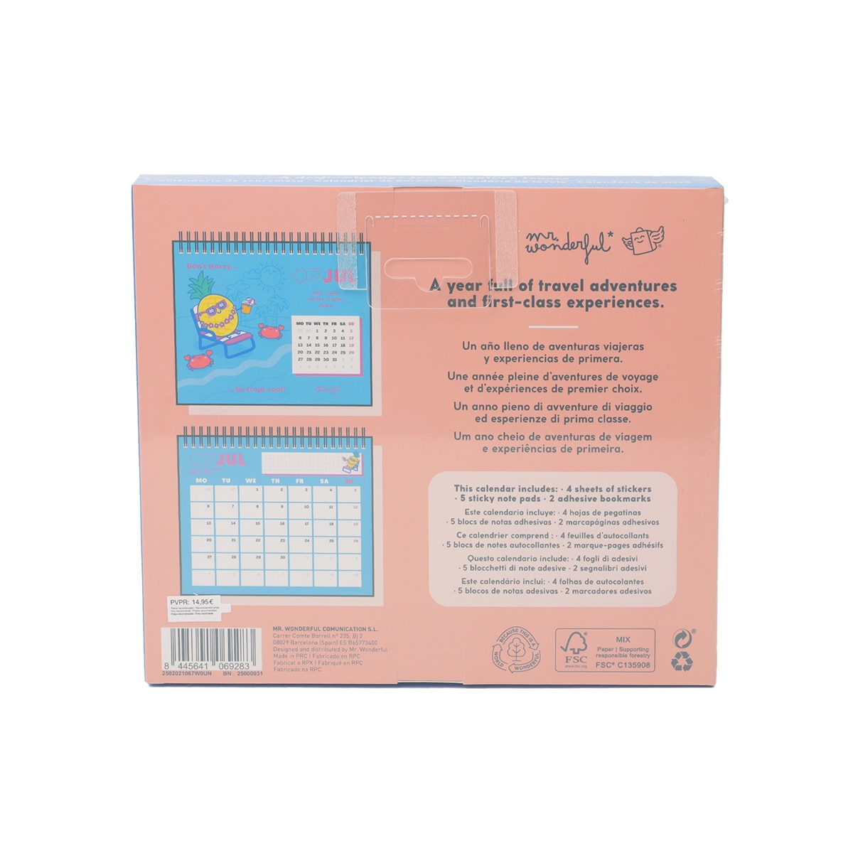 Calendário de Mesa 2026 Mr Wonderful: Going Somewhere? 5