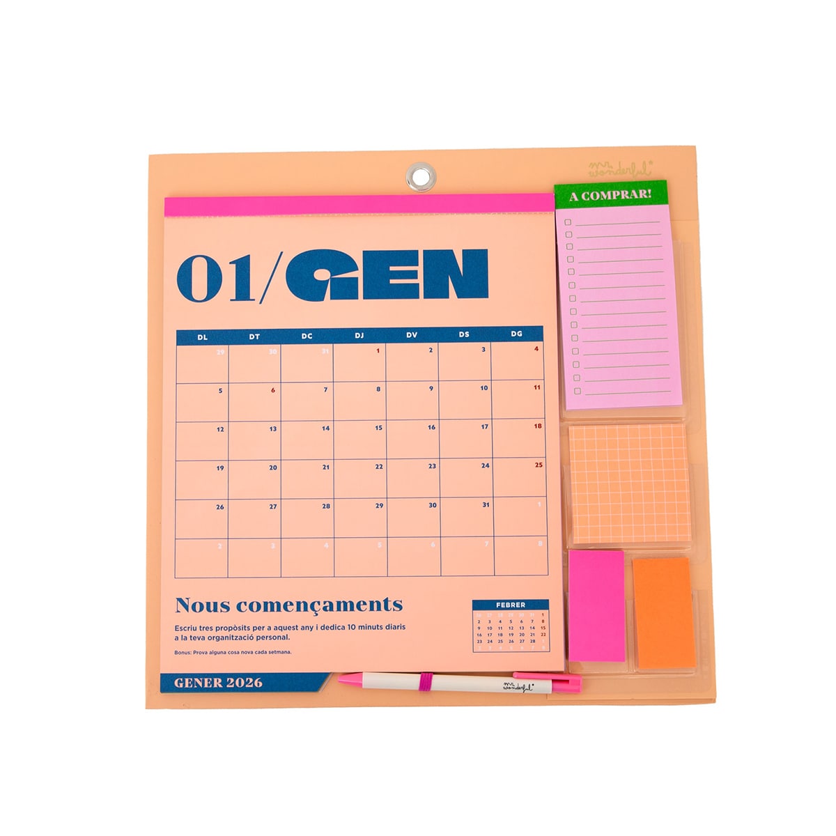 Ospelelf Calendário De Parede 2025 2026, 30 Cm X 43 Cm, Calendário Magnético Para Geladeira, Calendário De Mesa De 18 Meses, Uso De Julho De 2025 A Dezembro De 2026, Folha