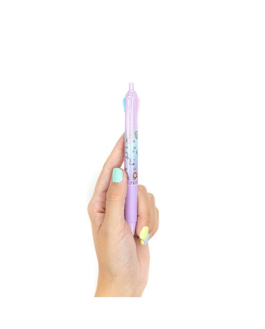 Caneta esferográfica de 4 cores, Rainbow Lilás 2