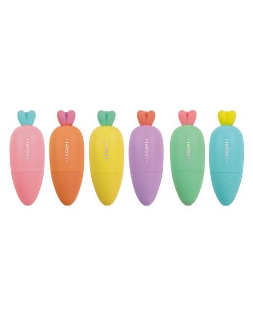 Imagem 0 de Conjunto 6 Mini Marcadores Fluorescentes Carrate Team