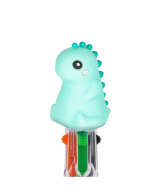 Mini Esferográfica 4 Cores Legami Dino 3