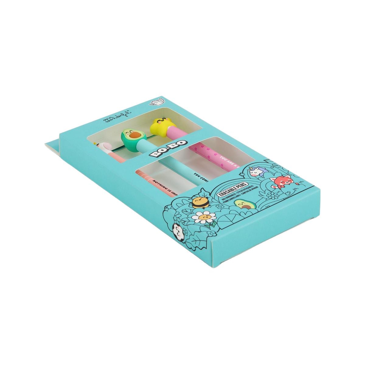 Set 3 bolis borrables Mr Wonderful: Estrella, aguacate, unicornio. 4