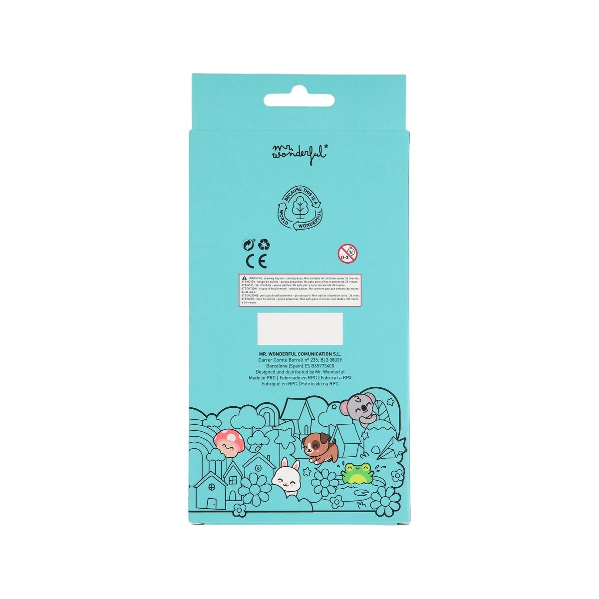 Set 3 bolis borrables Mr Wonderful: Estrella, aguacate, unicornio. 5