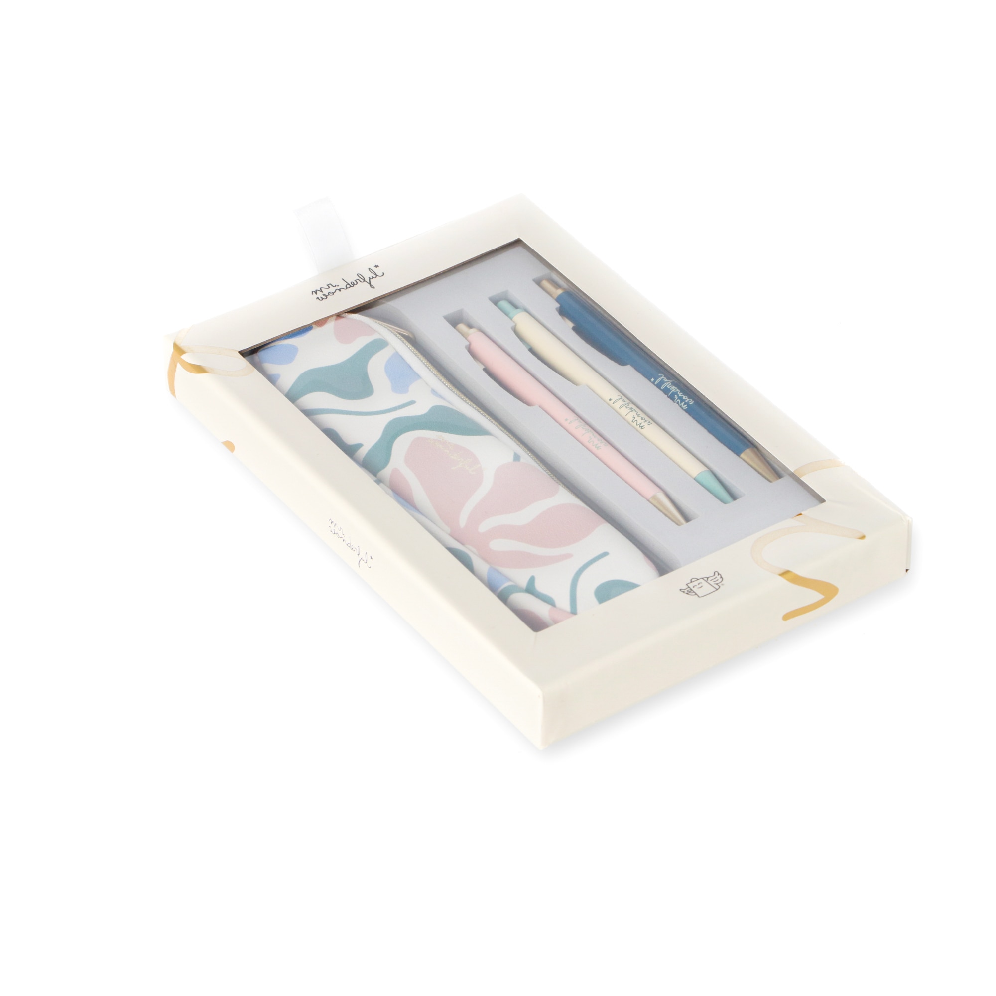 Imagem 0 de Conjunto de escrita Mr Wonderful: Estampado de flores.