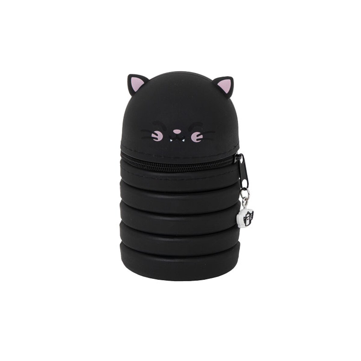 Estuche extensible de silicona Mr Wonderful: Gato negro. 2