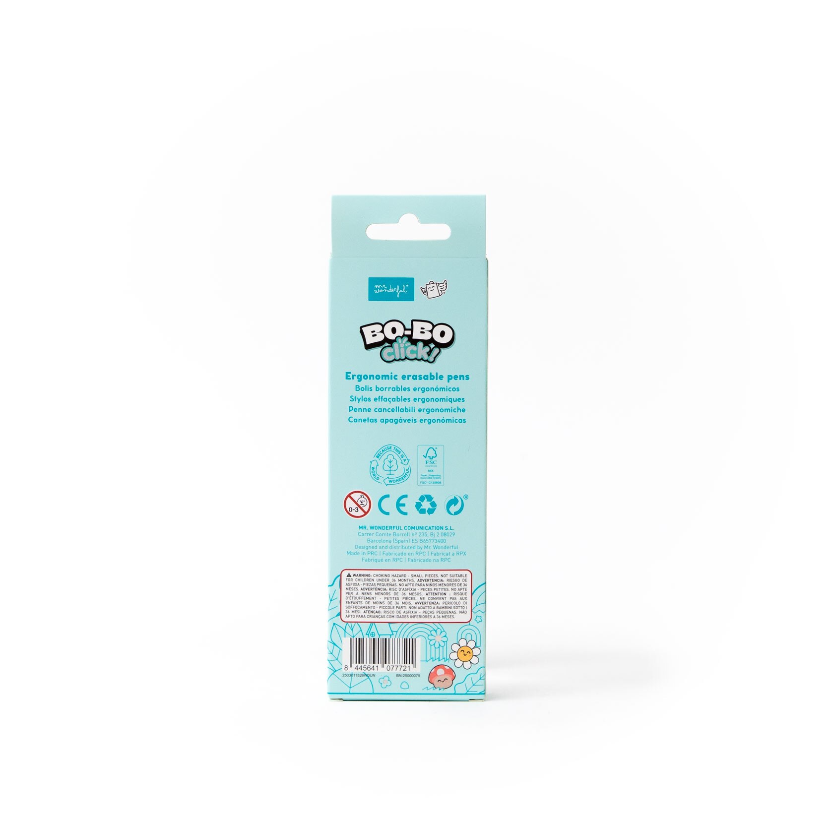 Conjunto de 2 canetas apagáveis Mr Wonderful Bo-Bo Click! - Gato e Cão 6