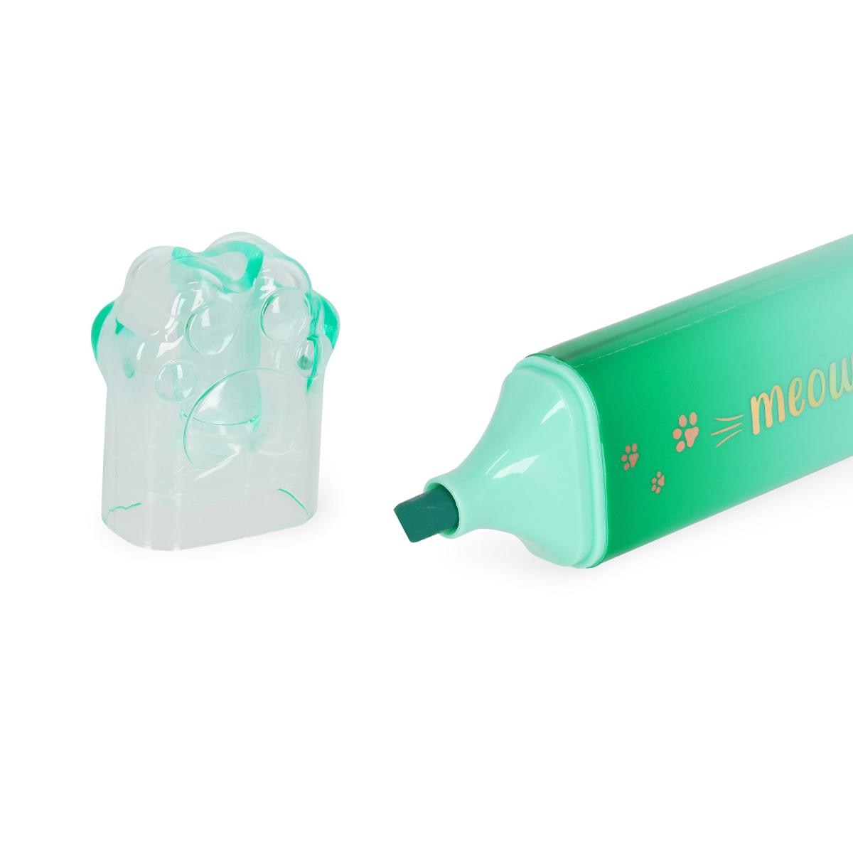 Marcador Legami Kitty Paw Green 2