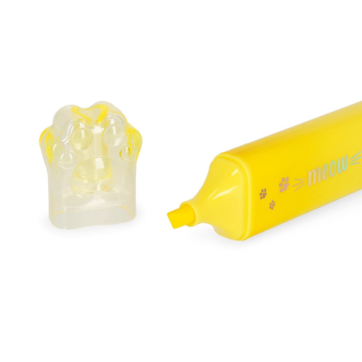 Marcador Legami Kitty Paw Yellow 2