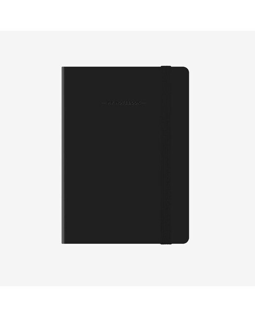 Bloco de notas preto Preto-1