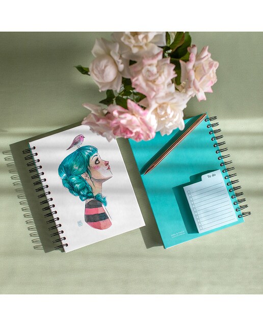 Caderno Argolas Esther Gili Sara e Finch 3