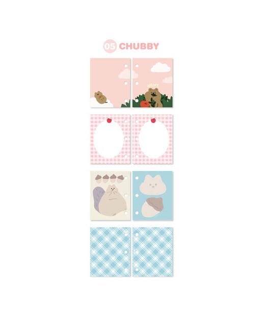 Recarga para Caderno 3 Argolas Chubby 4