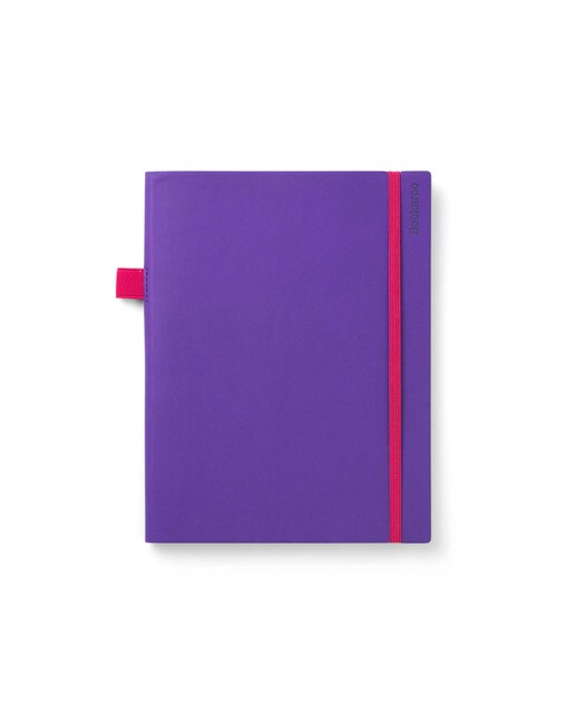 O grande caderno com mais espaço para as tuas ideias ainda maiores, capa flexível - Lilás 2