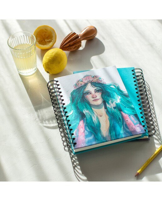 Caderno Argolas Esther Gili Oceano 4