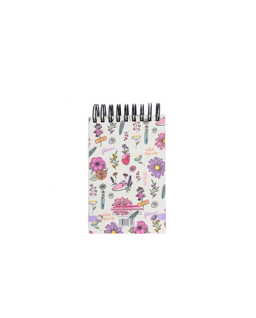 Bloco Mini com Argolas Enfermera En Apuros Blossom 3