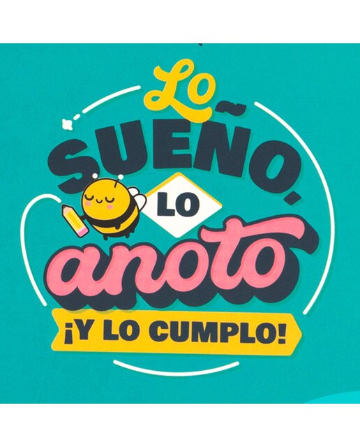 Libreta A5 Mr Wonderful: Lo sueño, lo anoto ¡y lo cumplo! 5