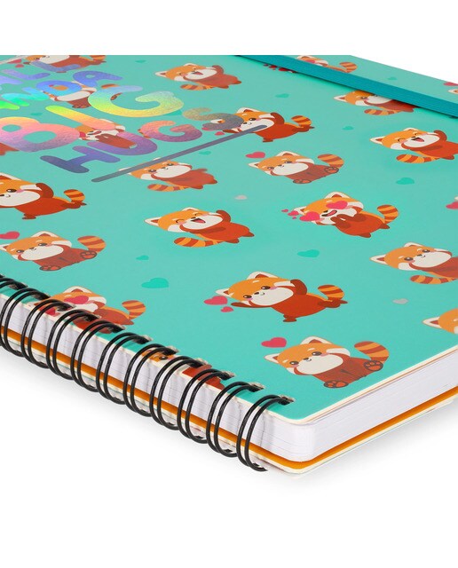 Maxi Caderno 3 em 1 Legami Red Panda 4