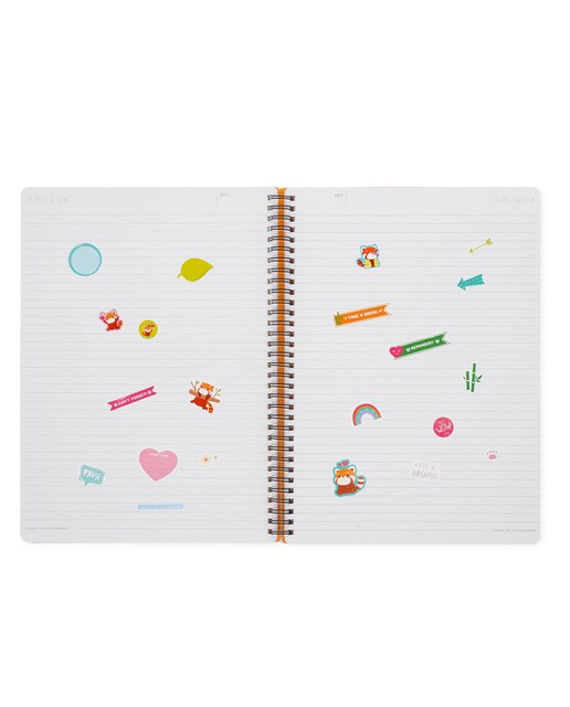 Maxi Caderno 3 em 1 Legami Red Panda 6
