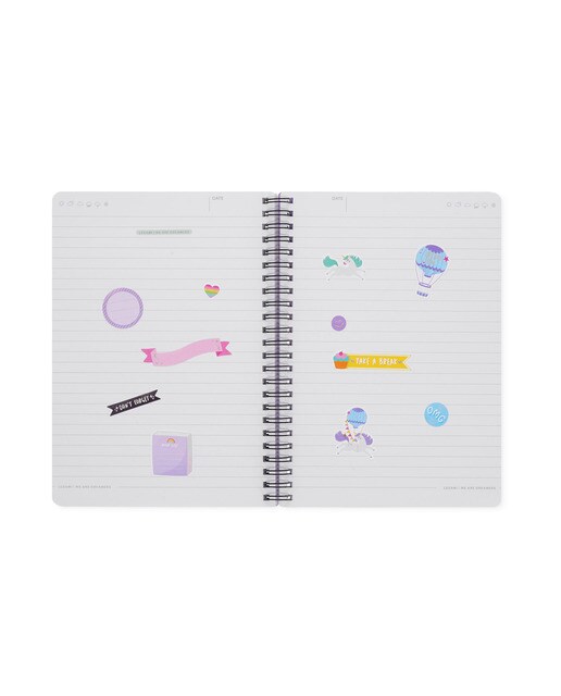 Cuaderno A5 con espiral Legami Unicorn 6