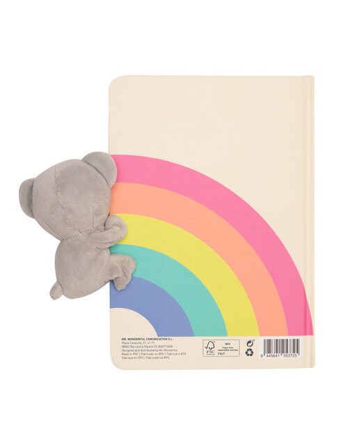 Caderno com peluche e fecho magnético coala - Magic moments 2
