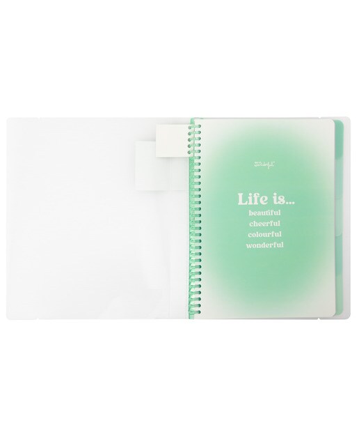 Caderno A4 transparente Mr Wonderful: Life is beautiful, cheerful, colourful, wonderful 3