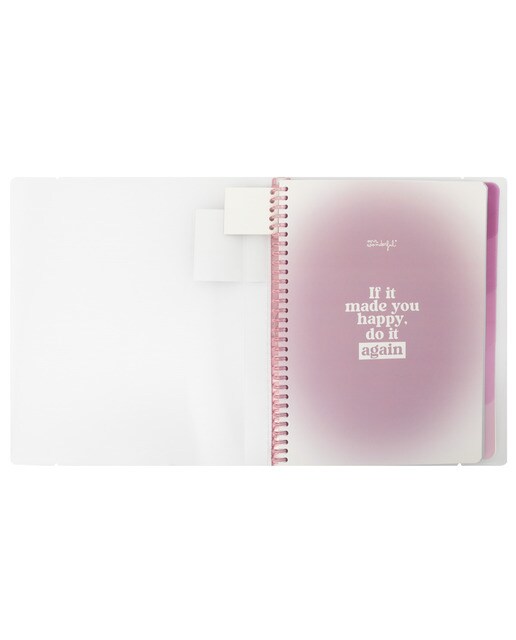 Libreta A4 transparente Mr Wonderful: If it made you happy, do it again 3