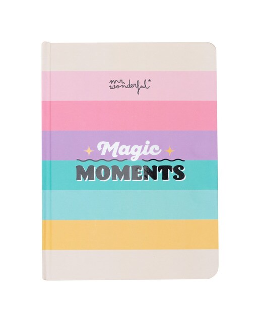 Caderno com ursinho de peluche e fecho de leão magnético Mr Wonderful: momentos mágicos 2