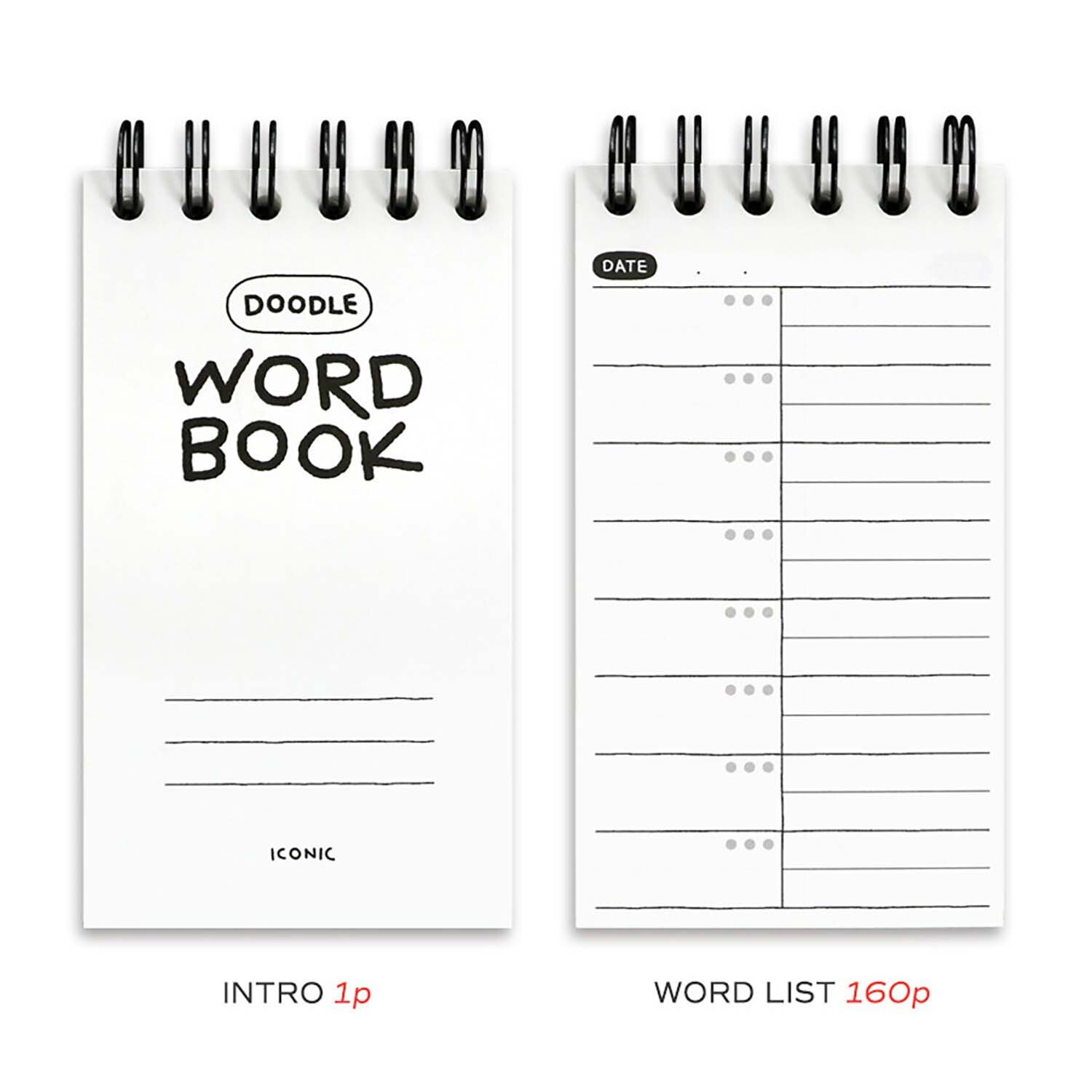 Caderno de vocabulário amarelo icónico 4