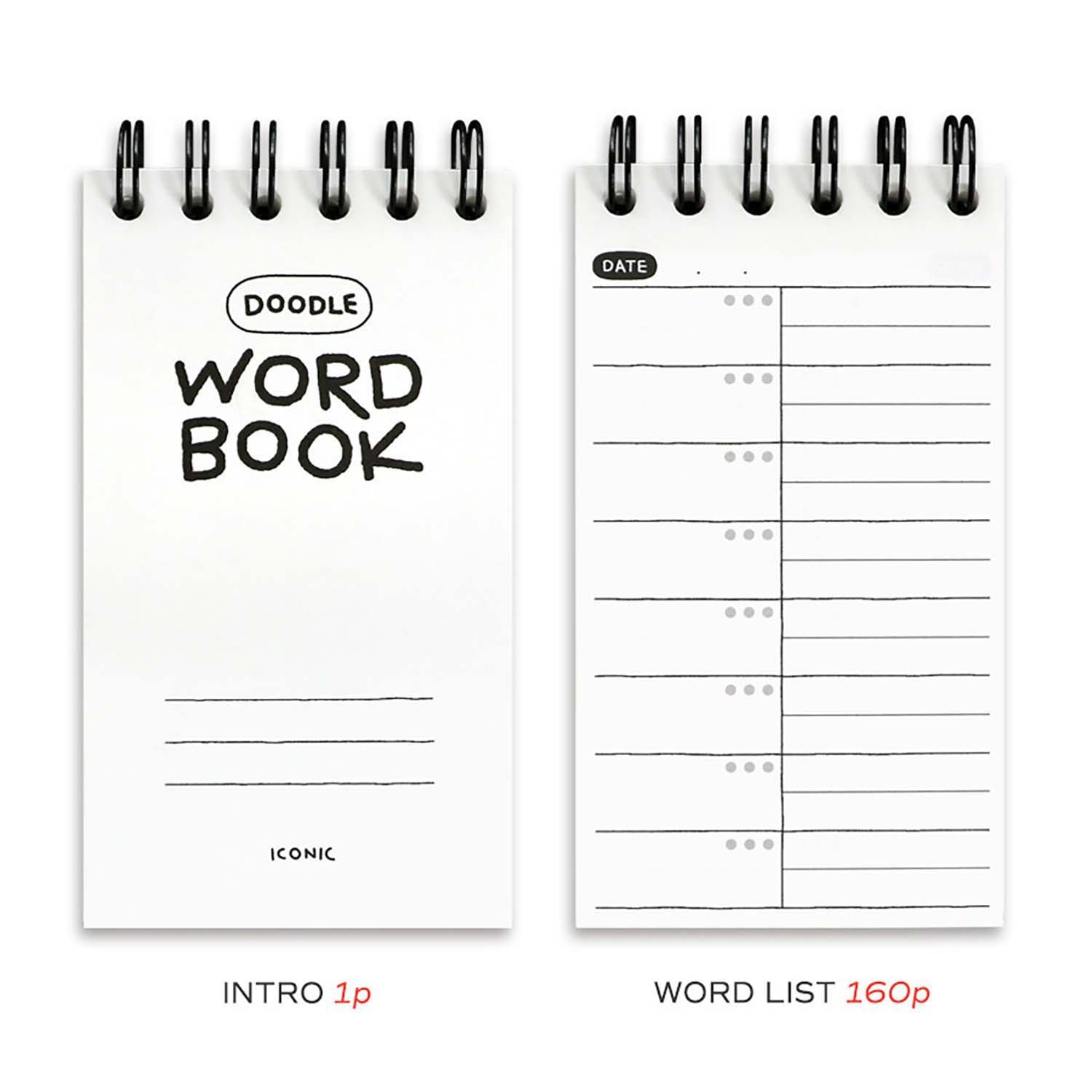 Caderno de vocabulário amarelo icónico 5
