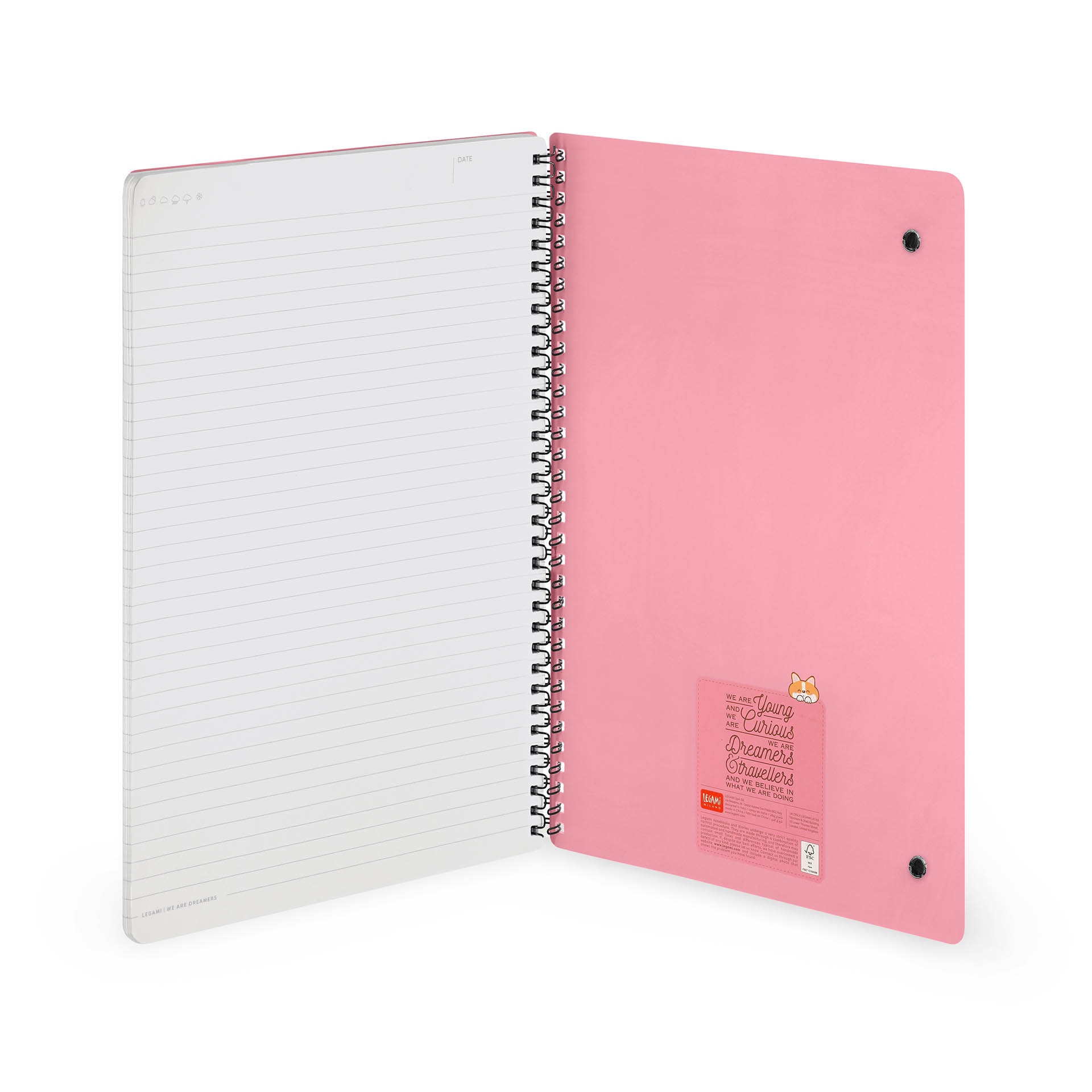 Caderno espiral A4 Legami Corgi 3
