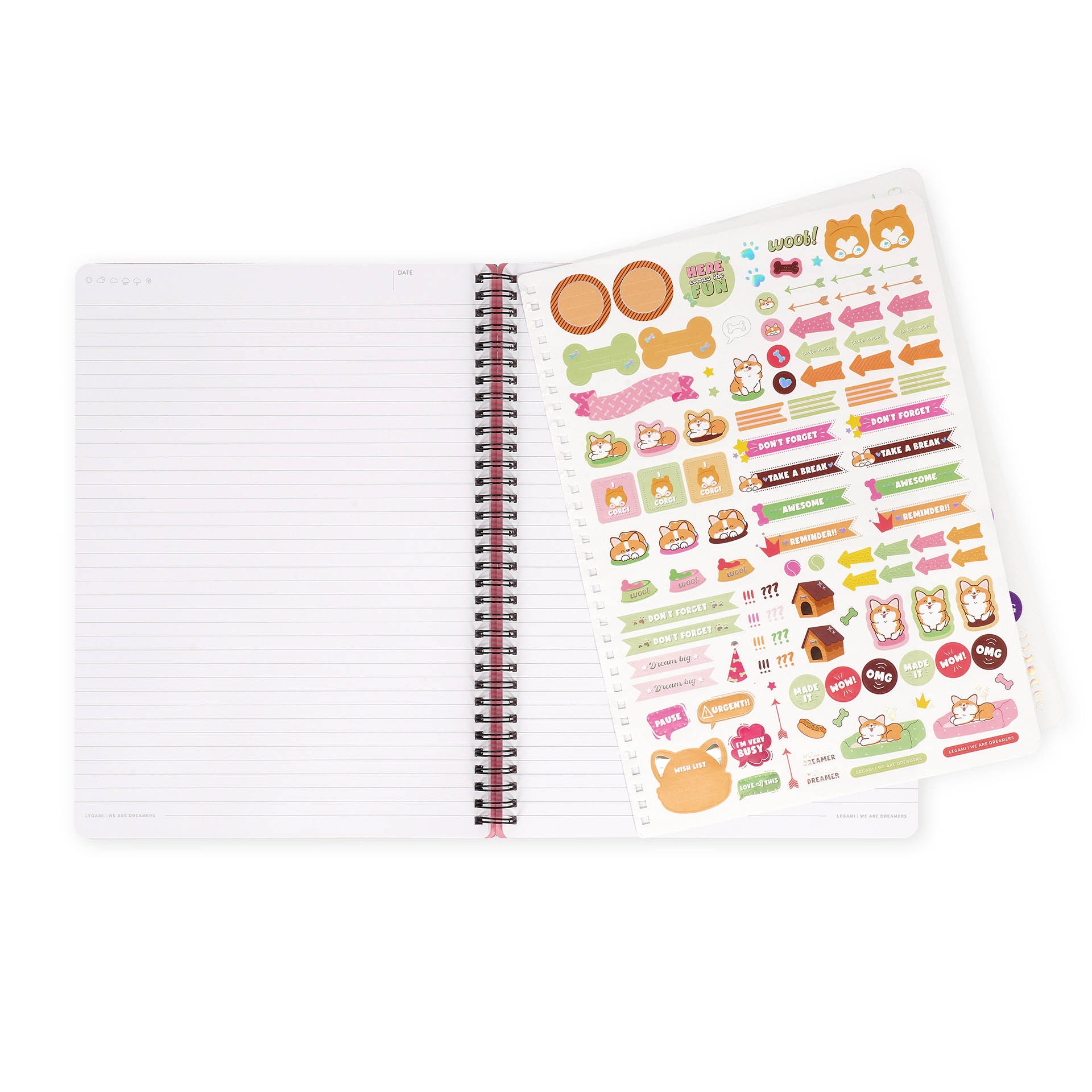Caderno espiral A4 Legami Corgi 6