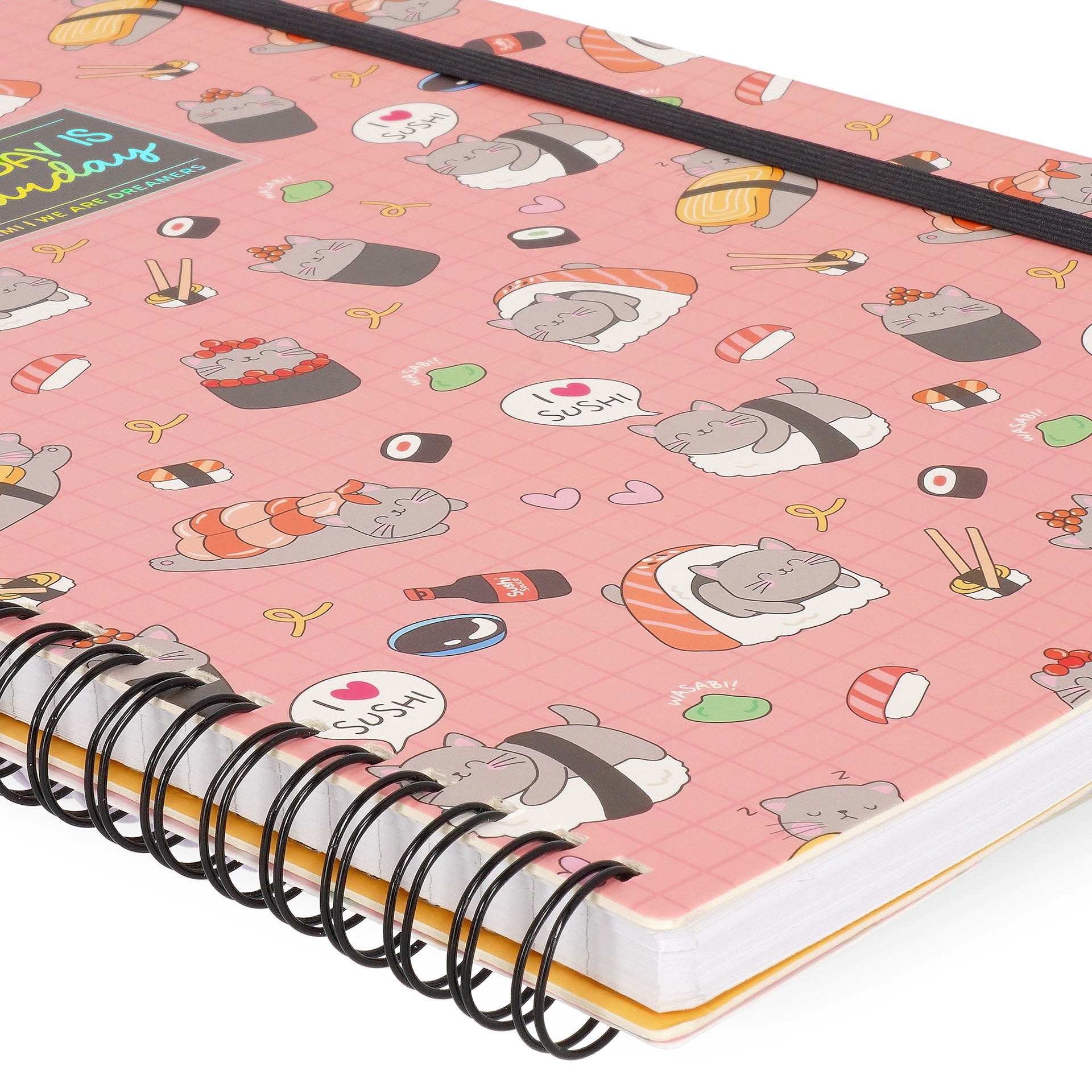 Caderno espiral A4 Legami Sushi Cat 4