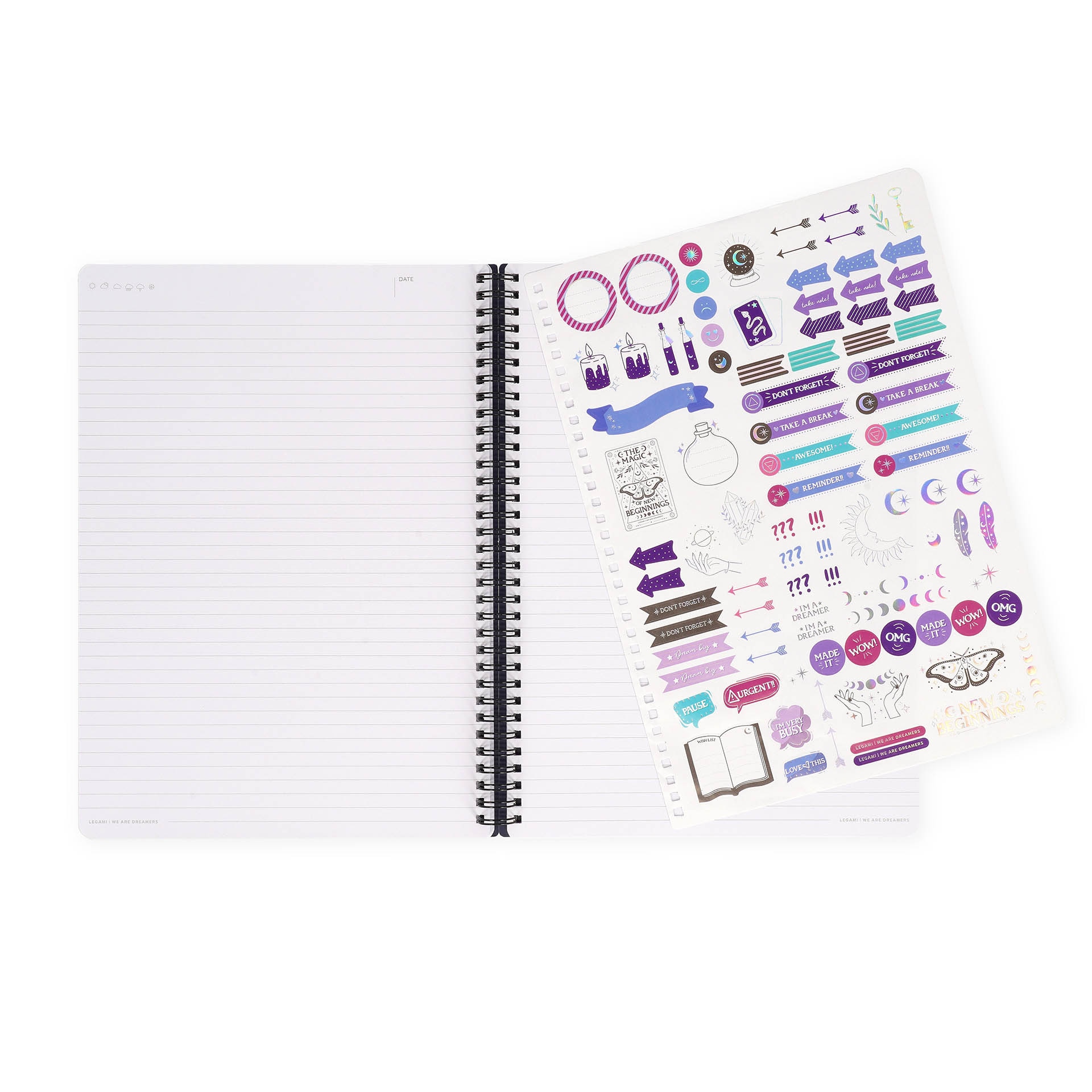Caderno espiral A4 Legami Moth 6