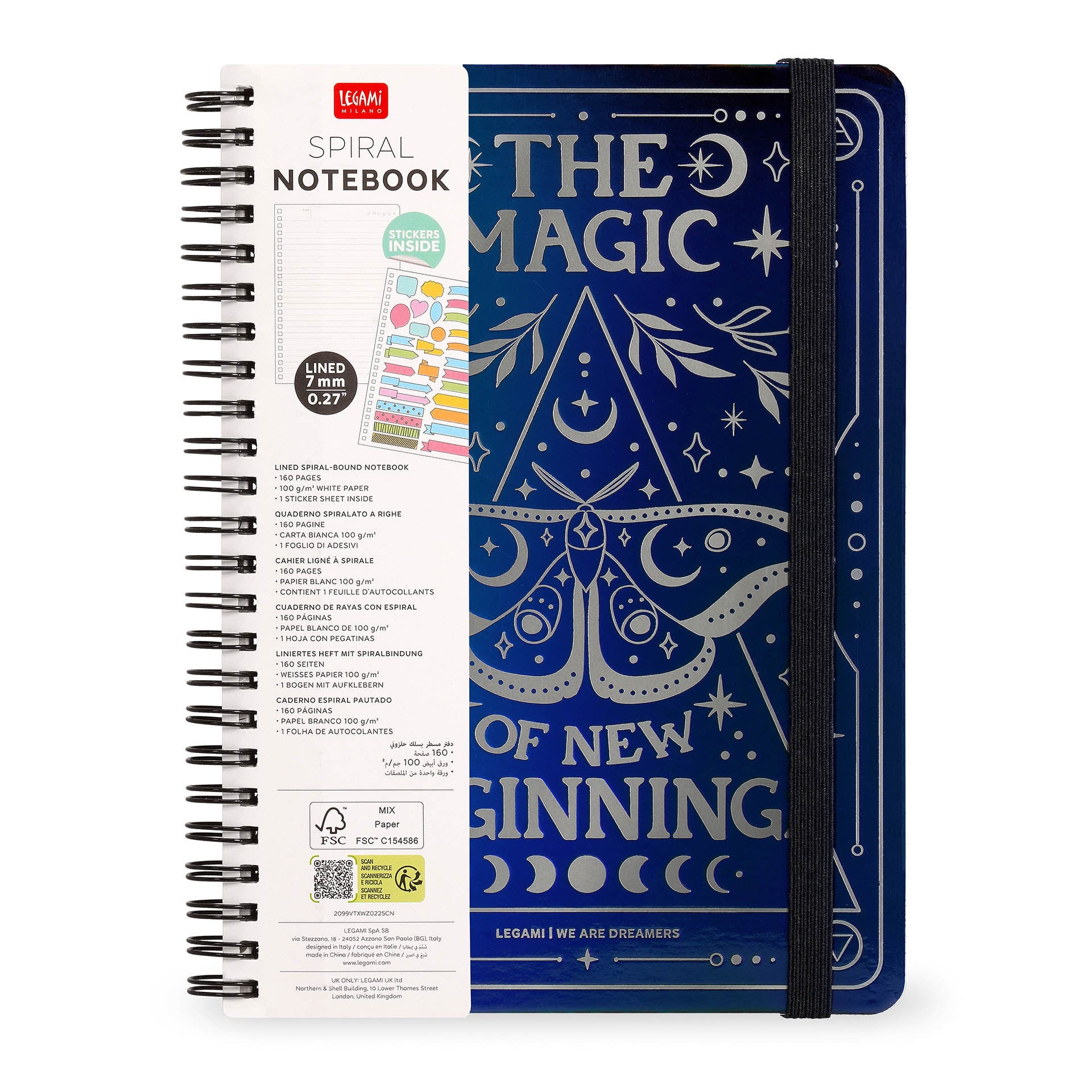 Caderno espiral A4 Legami Moth 7