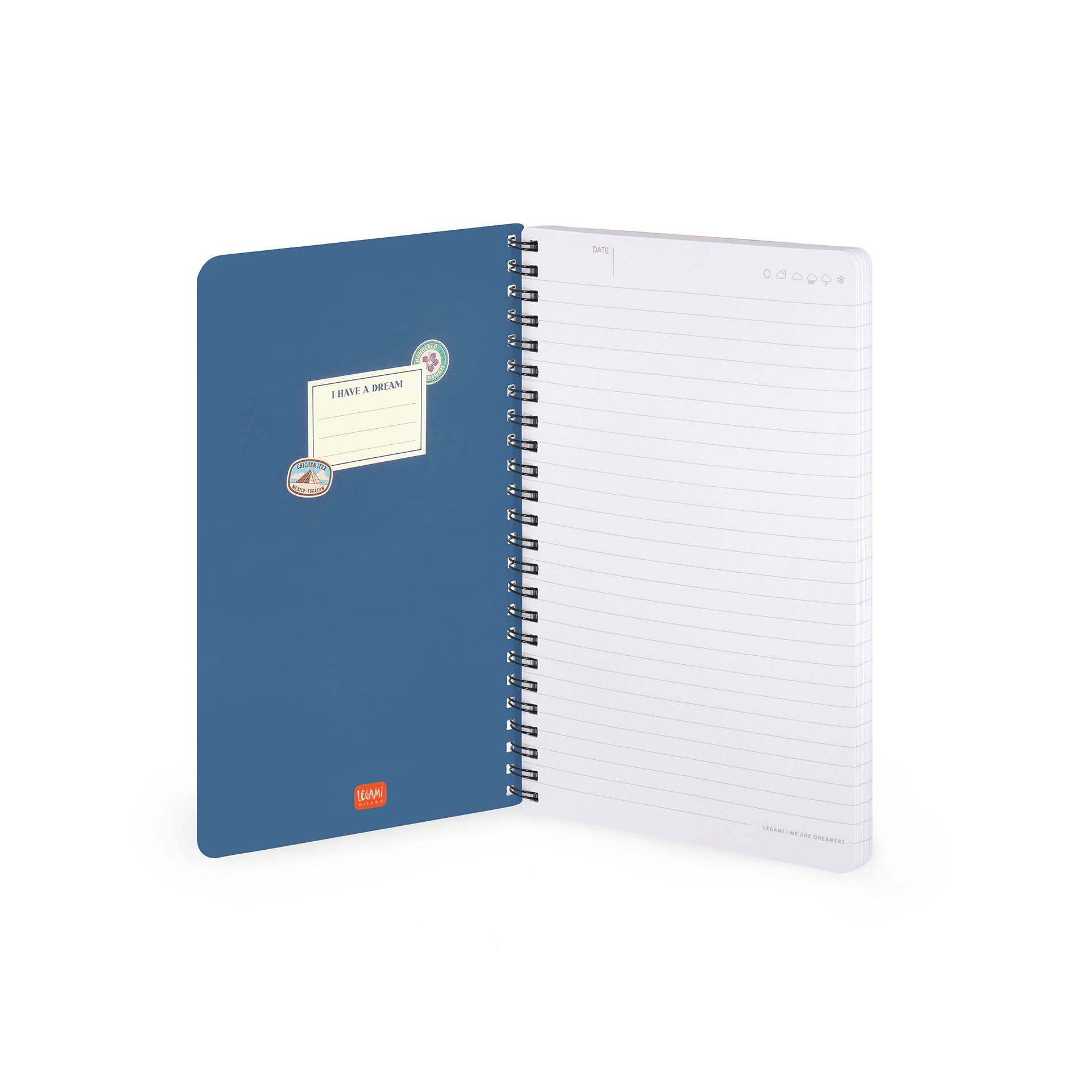 Imagen 2 de Cuaderno A5 con espiral Legami Travel Stickers