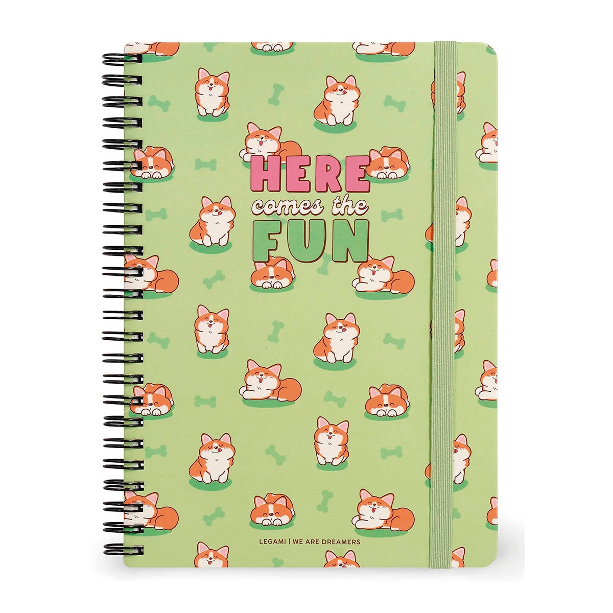 Caderno espiral A5 Legami Corgi 1