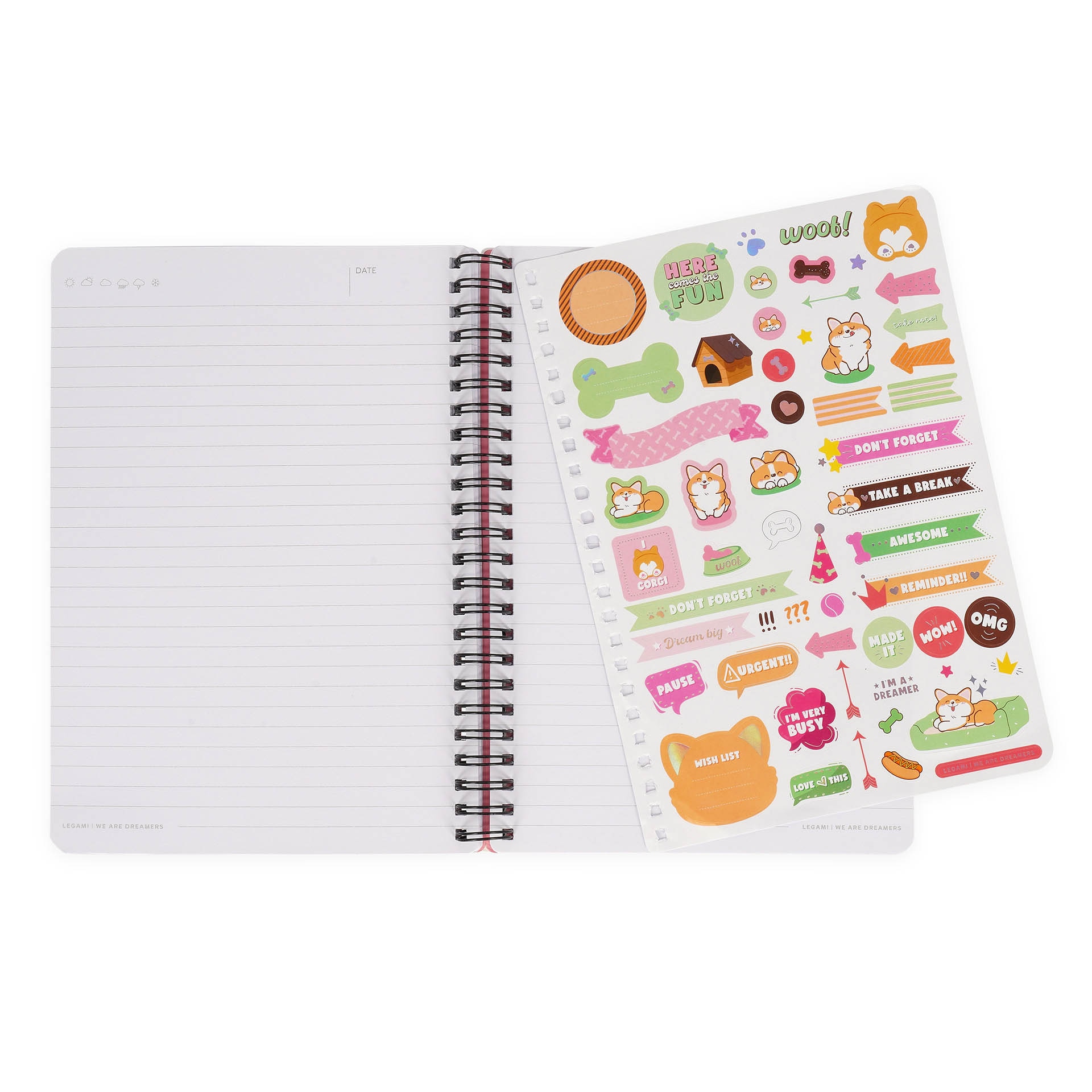 Caderno espiral A5 Legami Corgi 5