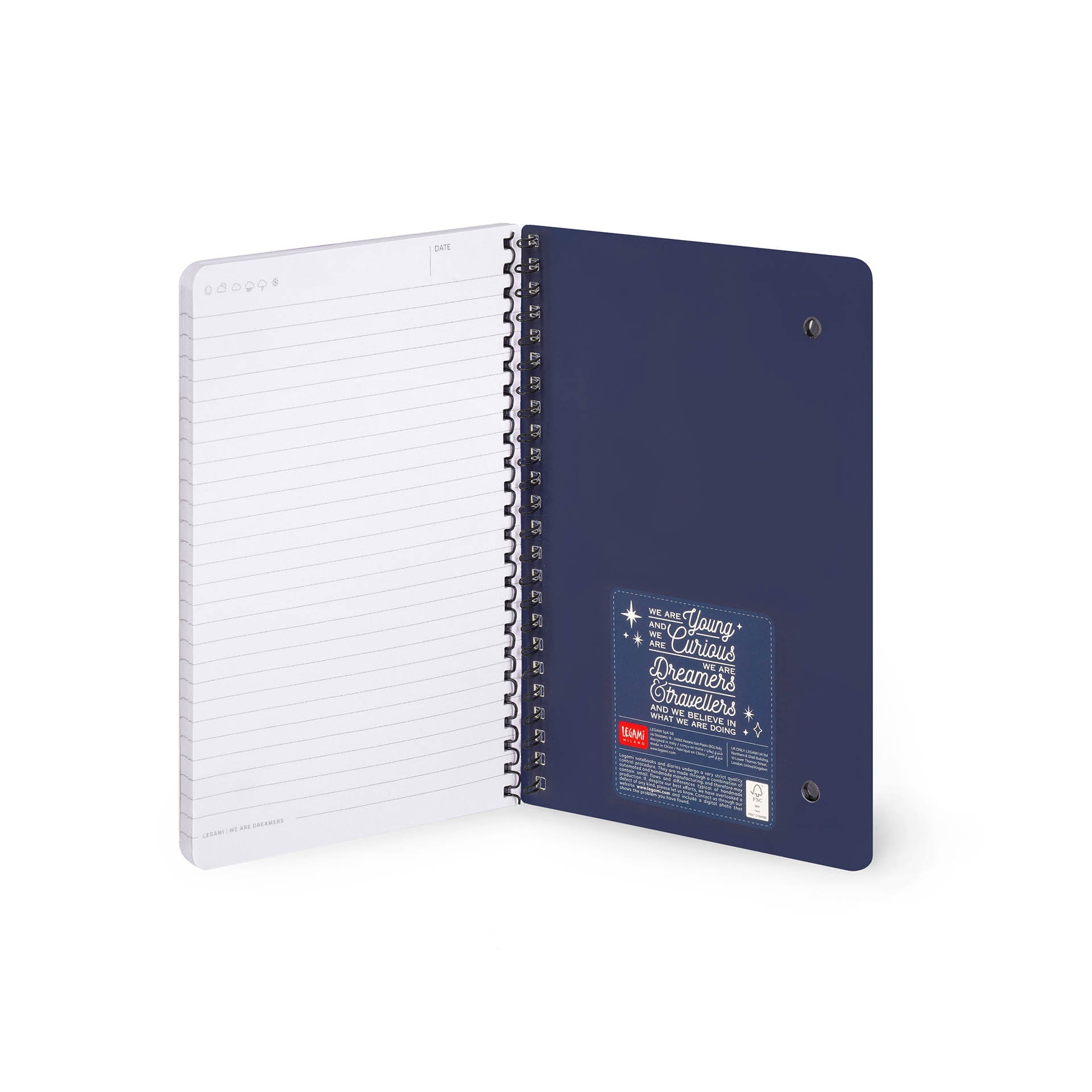 Caderno espiral Legami Moth A5 3