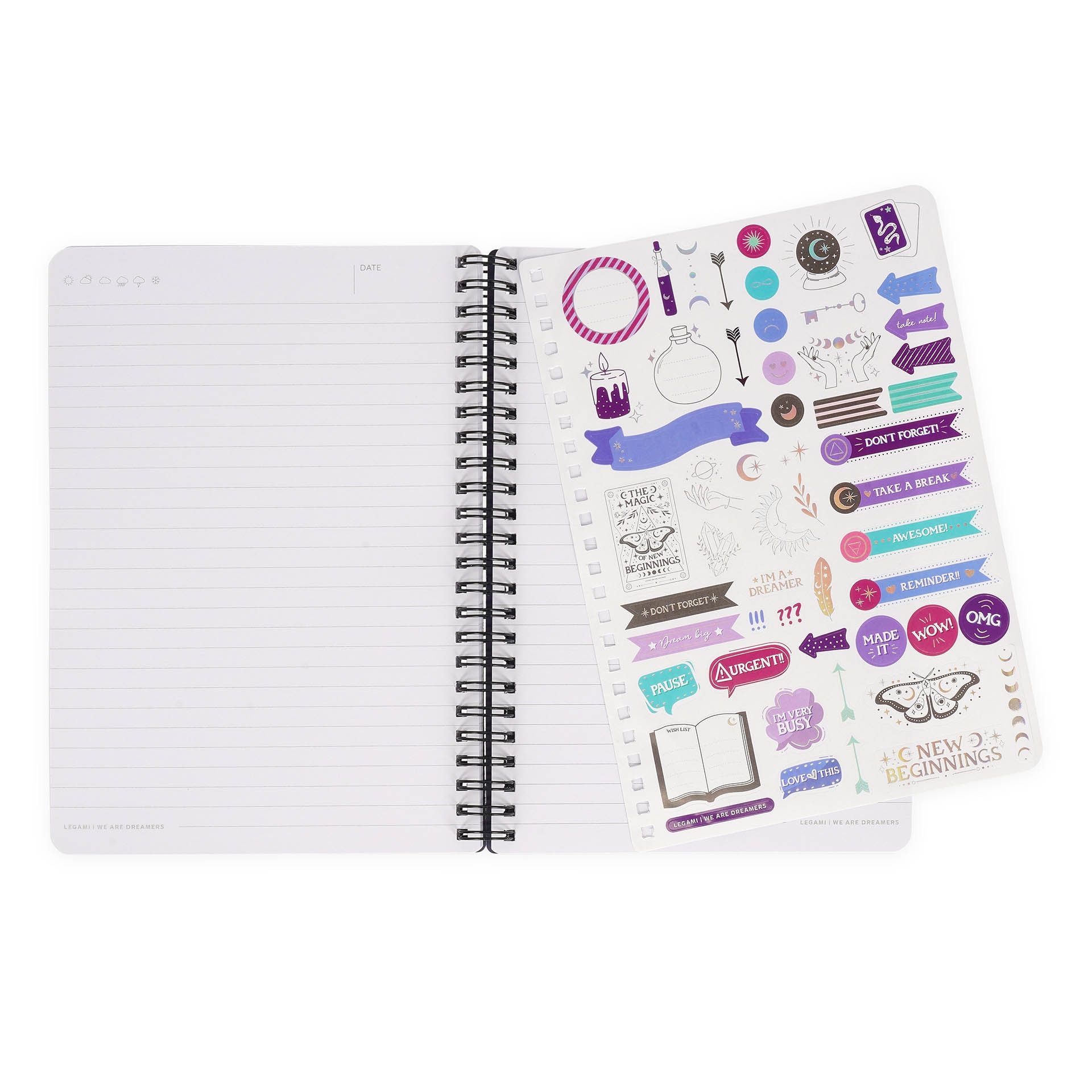 Caderno espiral Legami Moth A5 5