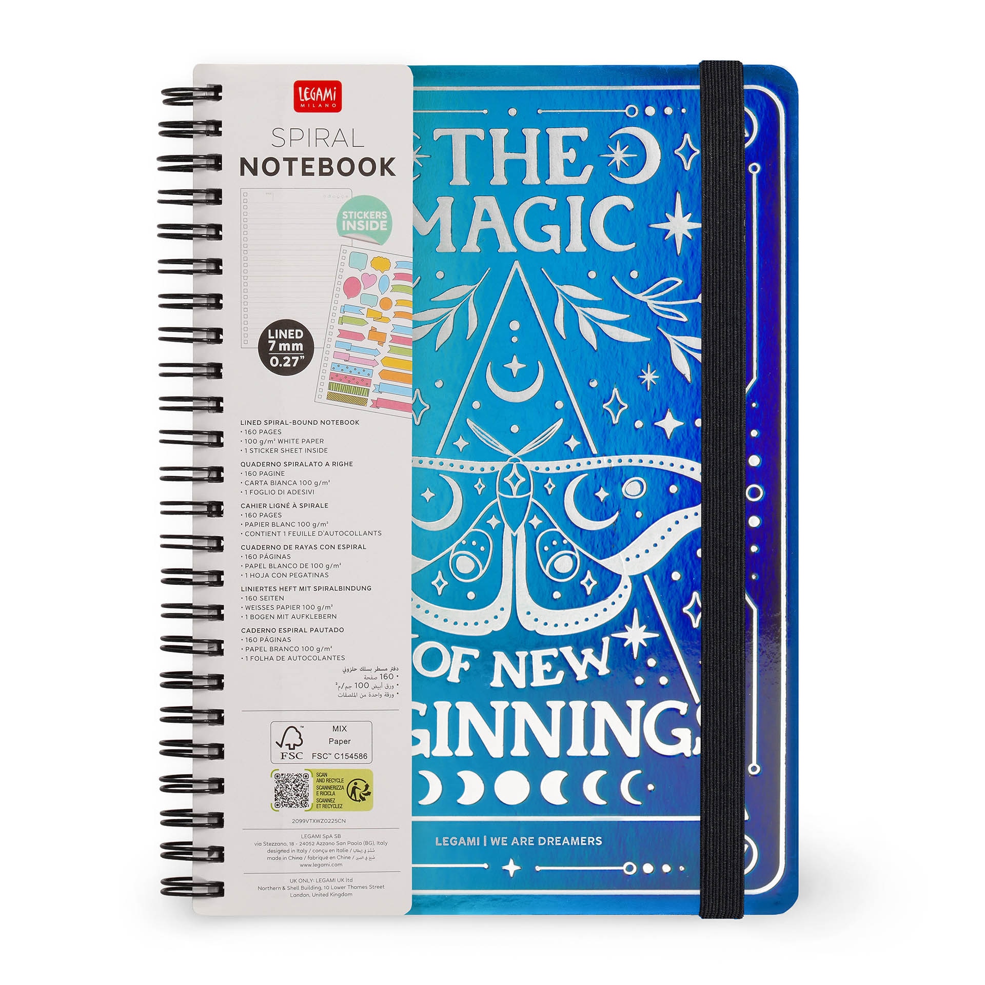 Caderno espiral Legami Moth A5 7