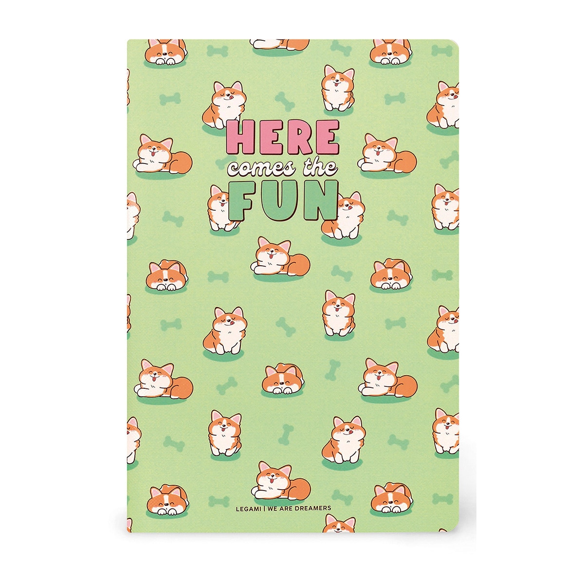 Caderno espiral B5 Legami Corgi 1