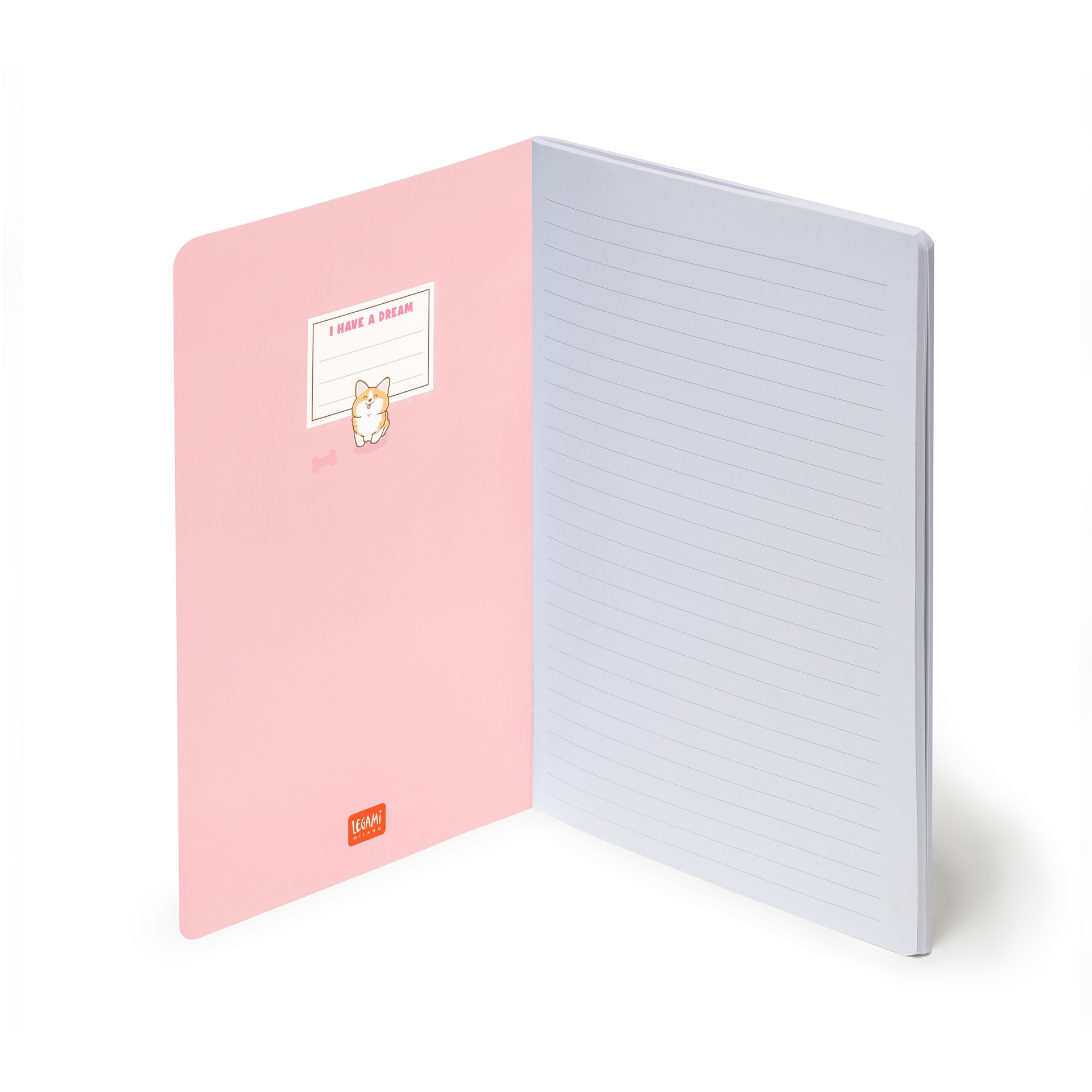 Caderno espiral B5 Legami Corgi 2