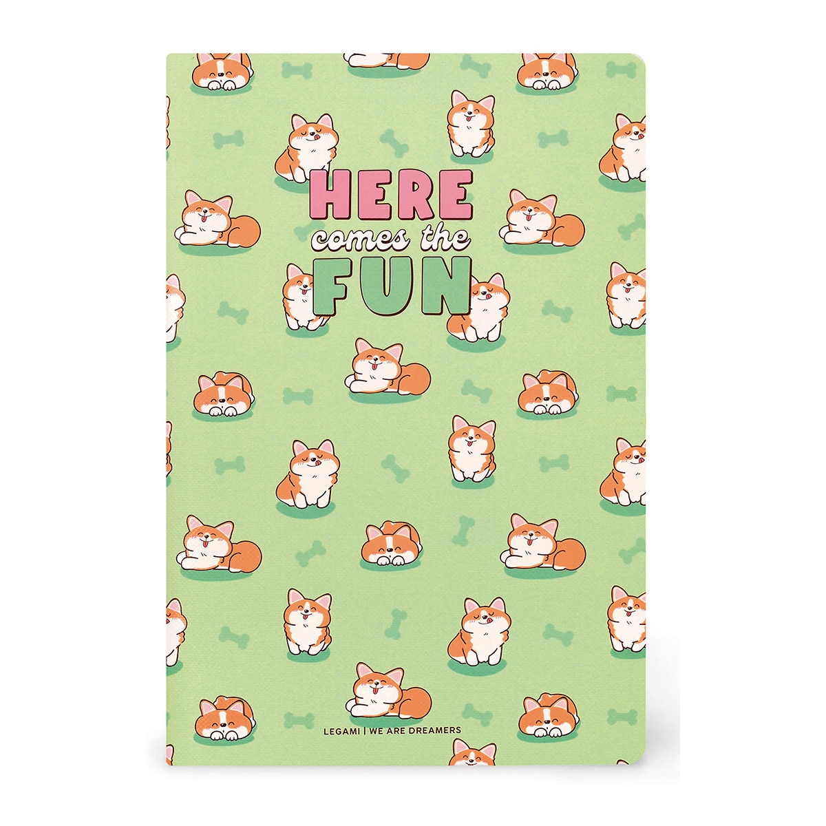 Caderno espiral B5 Legami Corgi 1