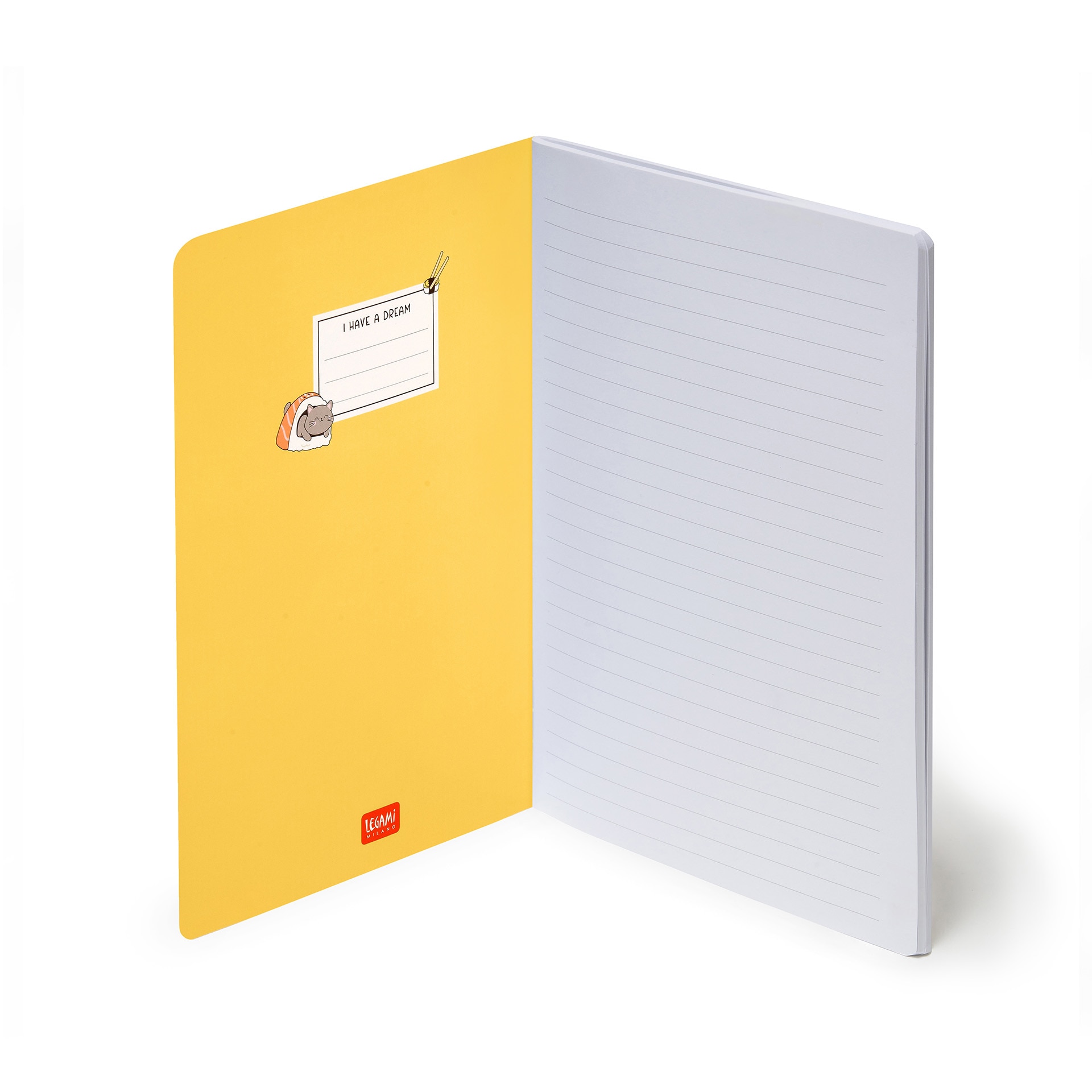 Caderno espiral B5 Legami Sushi Cat 2