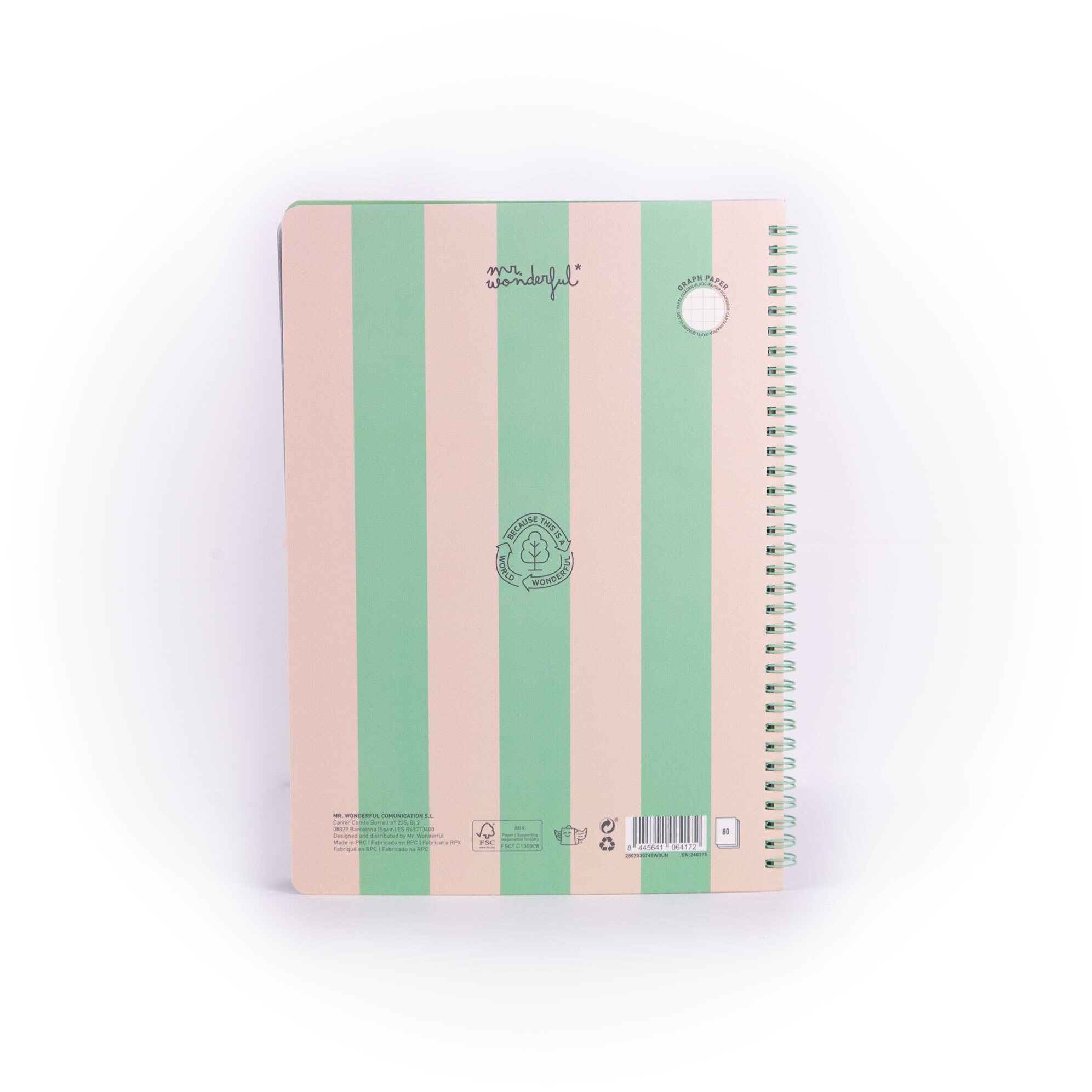 Libreta A4 Mr Wonderful: Peach, Art is in the air 2