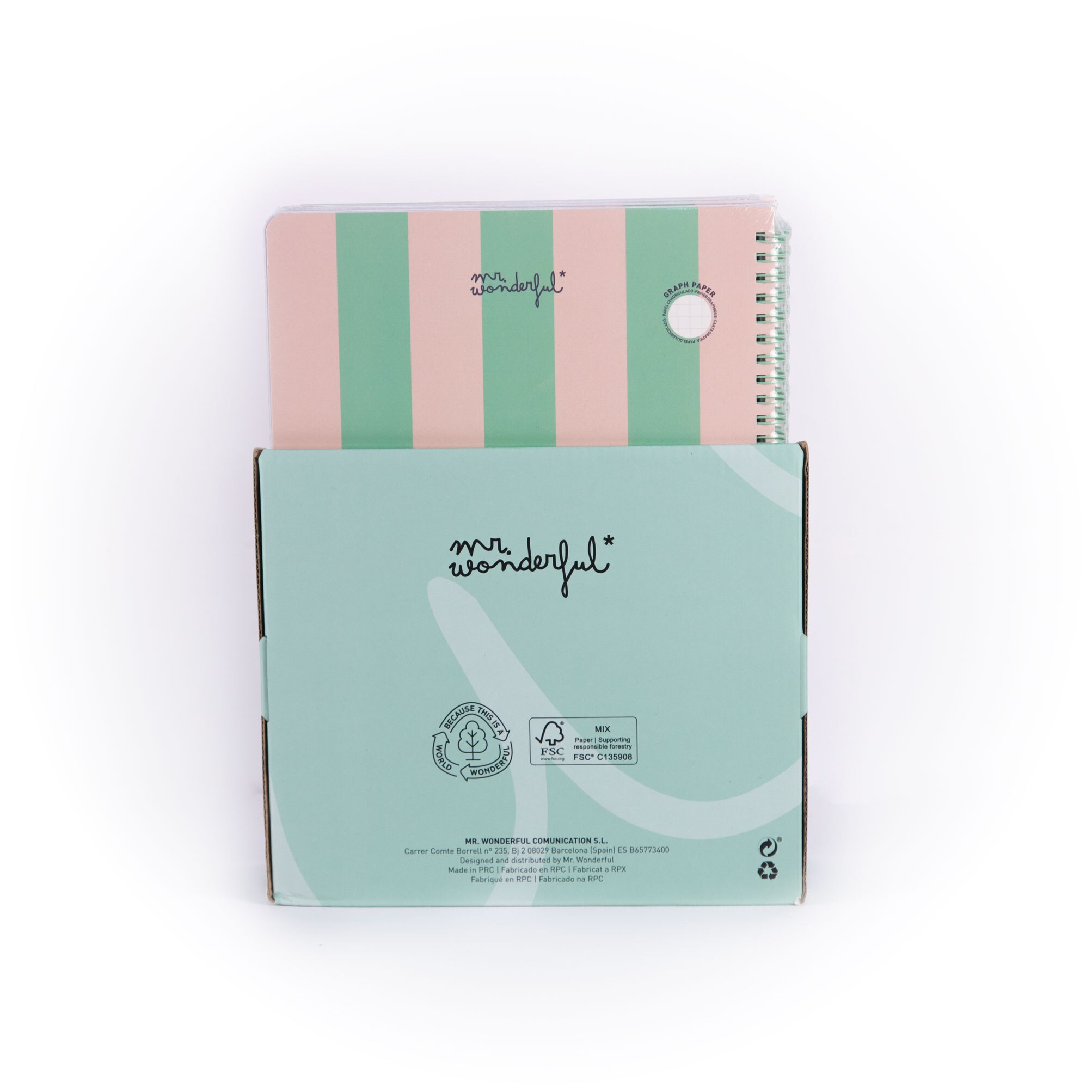 Libreta A4 Mr Wonderful: Peach, Art is in the air 8