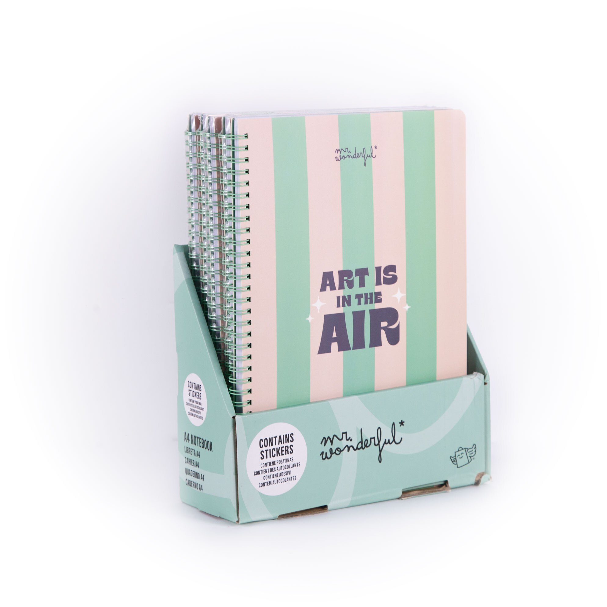 Libreta A4 Mr Wonderful: Peach, Art is in the air 9