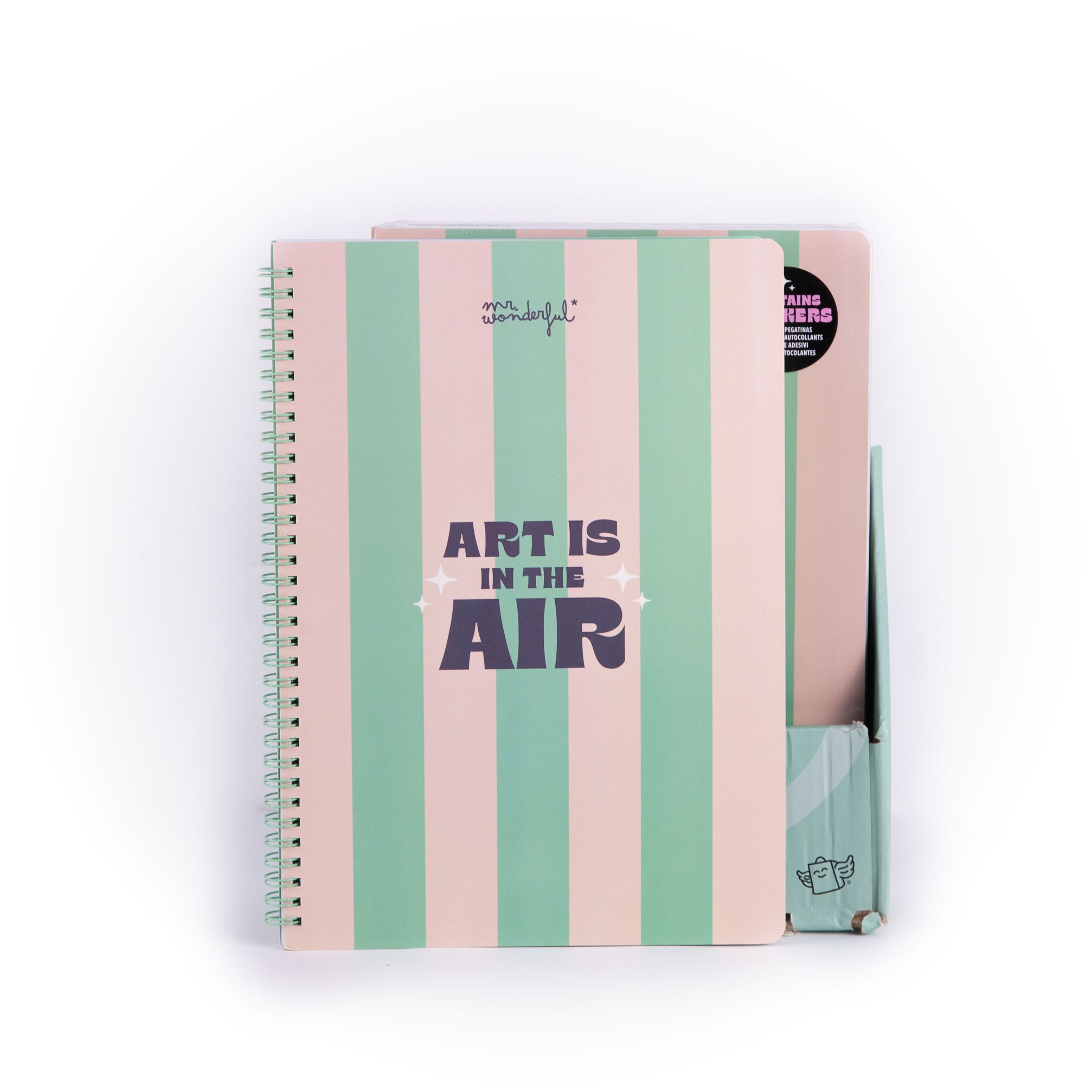 Libreta A4 Mr Wonderful: Peach, Art is in the air 10