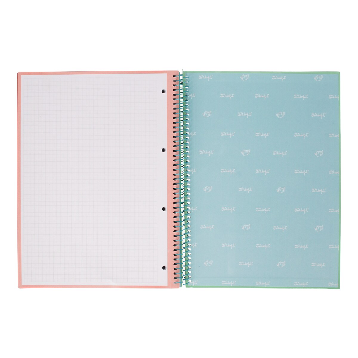 Libreta A4 verde espiral Mr Wonderful: WINGY 12