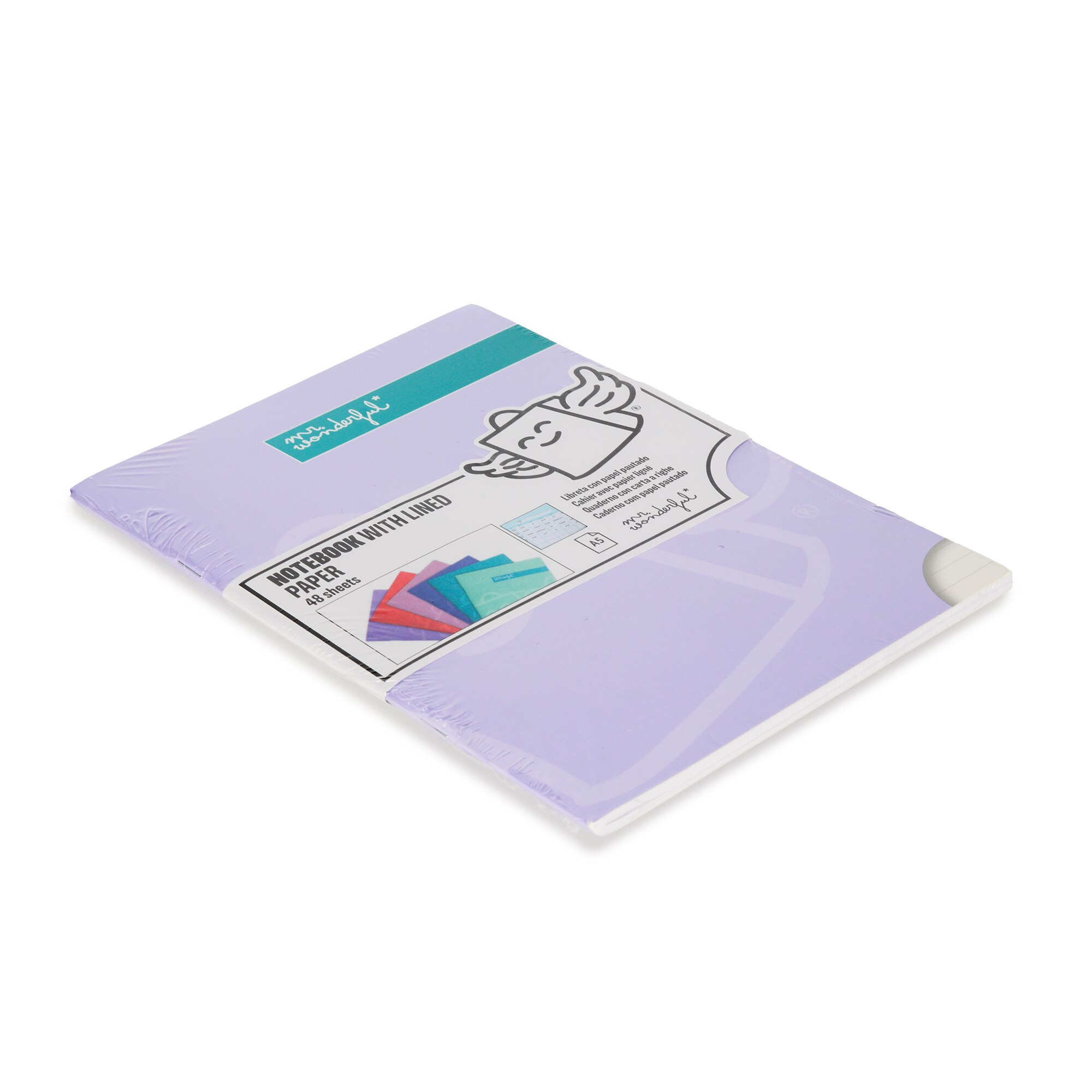 Libreta A5 lila grapada Mr Wonderful: WINGY 3